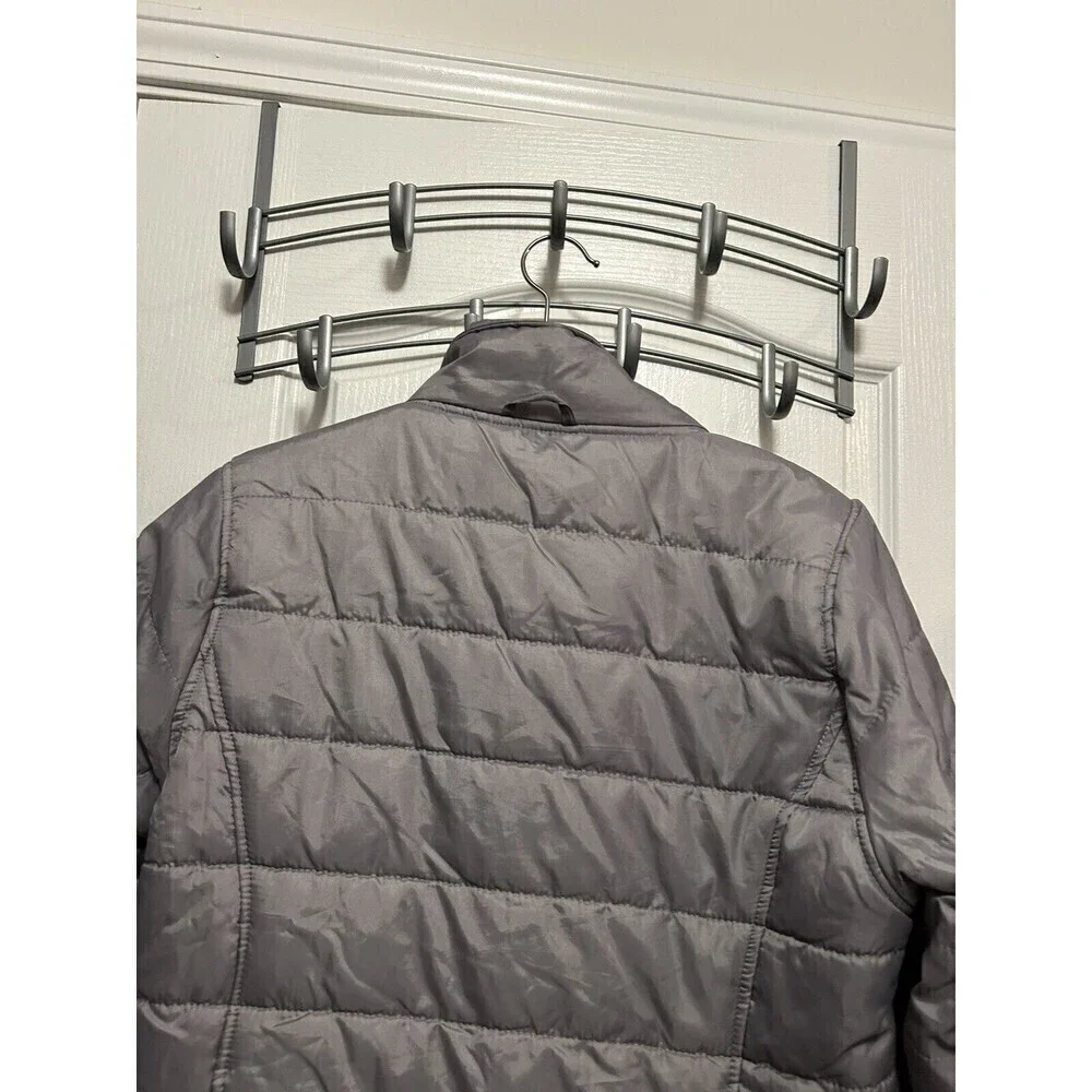 Reebok‎ Kids Unisex XL Plus 18 Gray Dalian Puffer Full Zip Coat Jacket Mock Neck